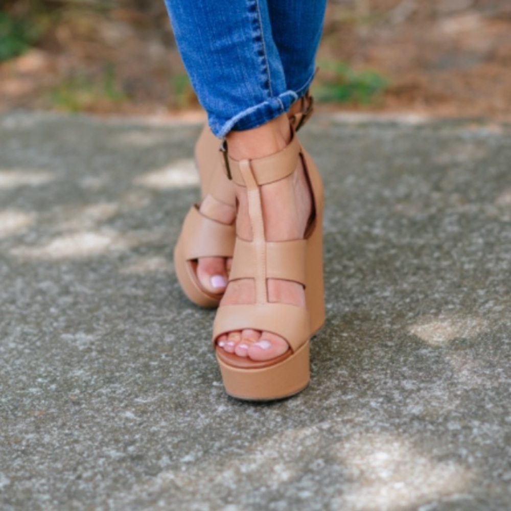 Steve Madden Keenia Matte Nude Wedge